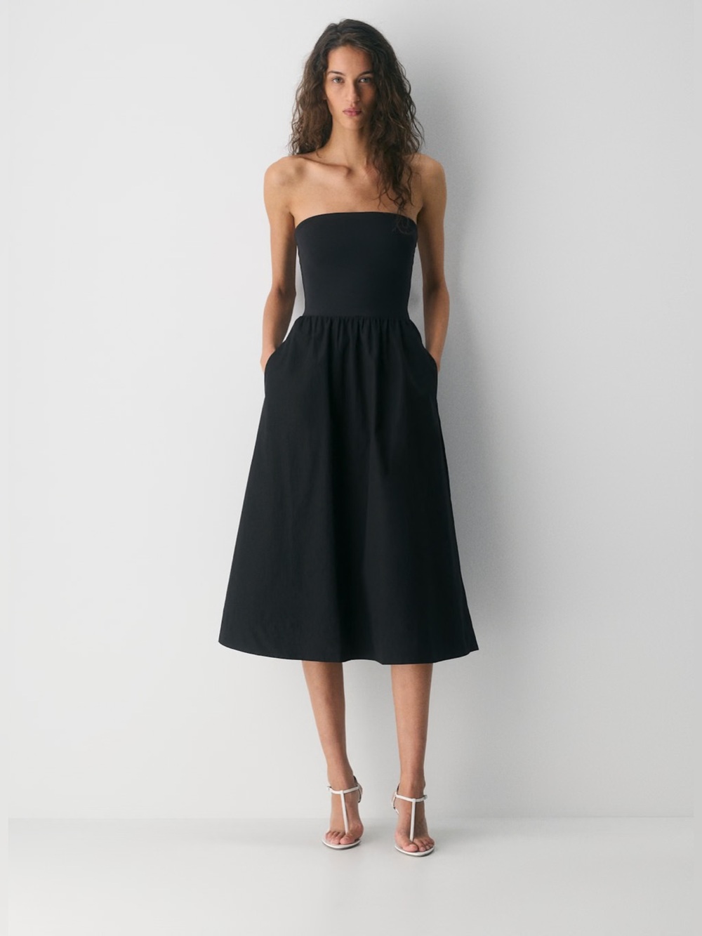 Aritzia Babaton Fluid Poplin Dress/Size Medium - Picture 1 of 2